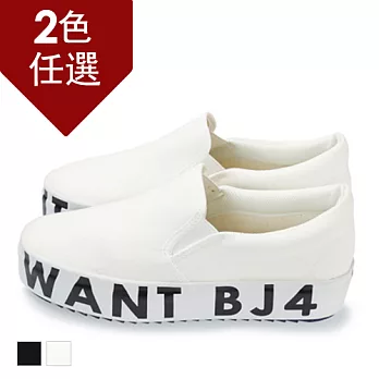 FUFA MIT I WANT BJ4簡約厚底街頭懶人鞋 (T82) - 白色23 白色