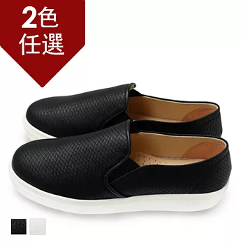 FUFA MIT 時尚潮流網紋懶人鞋 (FE58) - 黑色23 黑色
