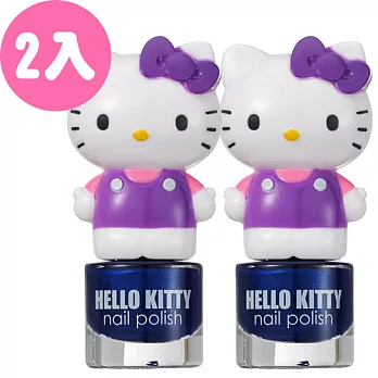 【iBV.18】Hello Kitty 繽紛萌女孩指甲油2入-神秘綻藍(HK10001x2)FREE神秘綻藍