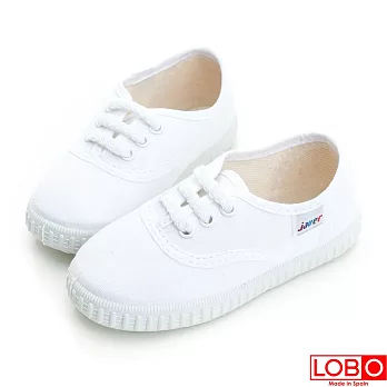【LOBO】西班牙百年品牌Bambas環保膠底休閒童鞋-白色 親子款21白色