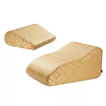 GreySa格蕾莎〔抬腿枕 + 輕鬆枕〕合購獨家專利設計.台灣製造背靠(靠背)枕!閃耀霧金