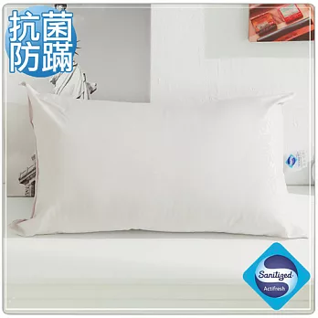 【Sanitized山寧泰】防蹣抗菌竹炭舒適枕-2入組