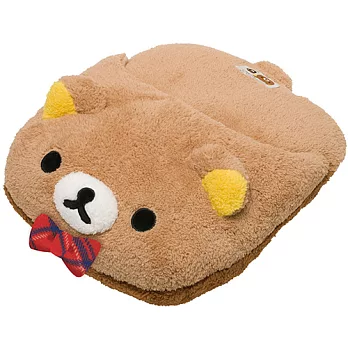 San-X 拉拉熊溫馨保暖系列毛絨保暖大拖鞋。懶熊