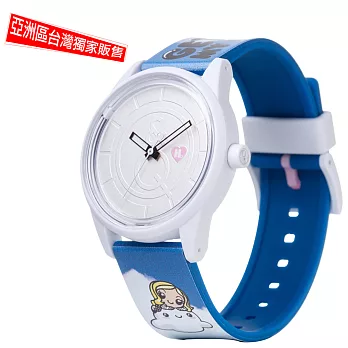 Q&Q SmileSolar x 關史蒂芬妮 Harajuku Lovers 限量太陽能錶-841 綿花白雲 /40mm