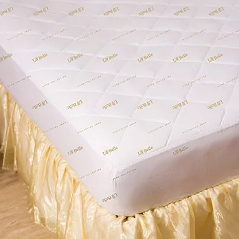 義大利La Belle《經典純色》防蹣抗菌包覆式保潔墊--雙人