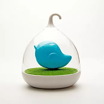 創意LED鳥籠充電式觸摸感應拍拍燈藍色