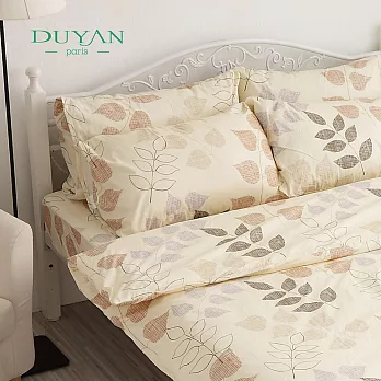 DUYAN《愜意慢活》雙人四件式100%純棉床包被套組
