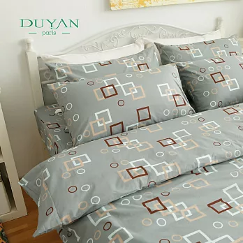 DUYAN《氣泡香檳》雙人四件式100%純棉床包被套組
