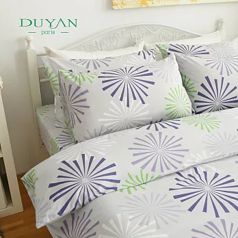 DUYAN《星空花火》雙人加大四件式100%純棉床包被套組