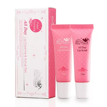 BECUPIDON 比可比-邱比特嘟嘟護唇/去角質組(12ml/支,共2支)