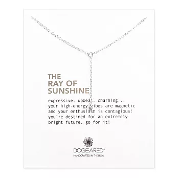 Dogeared ray of sunshine 閃亮豆豆墜飾 小版Y字型銀項鍊 附原廠盒