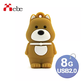 Xebe集比 柴犬usb隨身碟 8GB, USB 2.0