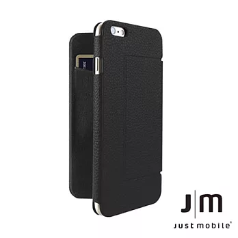 JustMobile Quattro Folio iPhone6/6s 4.7吋經典真皮可立式皮套-黑