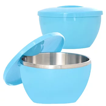 MoLiFun魔力坊PF系列 316不鏽鋼碗隔熱碗大容量1000ml-天空藍