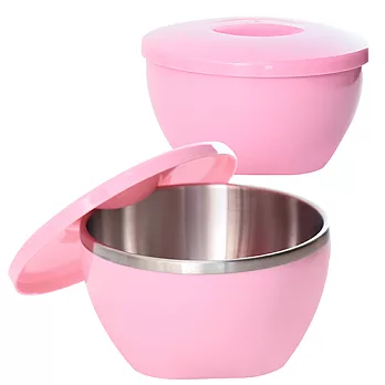 MoLiFun魔力坊PF系列 316不鏽鋼碗隔熱碗大容量1000ml-甜心粉