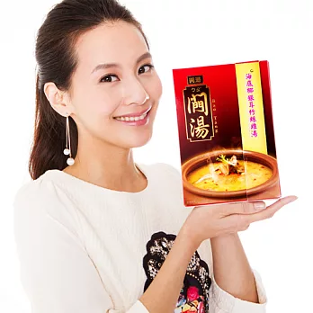 修本智庫煲湯-幸福禮盒-海底椰銀耳竹絲雞湯(320g/包,共6包)
