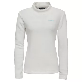 【hilltop山頂鳥】女款Zisofit保暖刷毛立領上衣H51FF7-L白