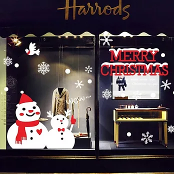 時尚壁貼 - 聖誕小雪人