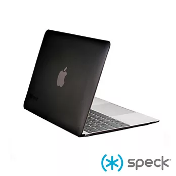 Speck See Thru MacBook 12＂透明保護殼黑色霧透