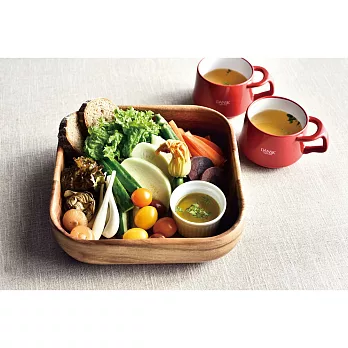 《KEVNHAUN》天然木方型碗(M)