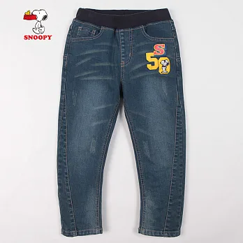 【SNOOPY】帥氣彈性牛仔褲(藍)110藍