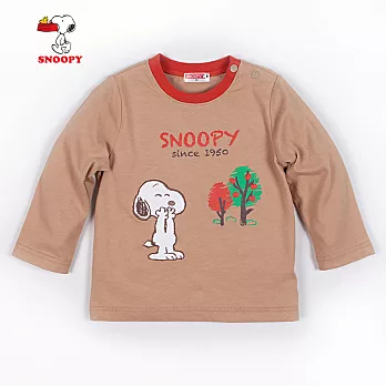 【SNOOPY】秋季的蘋果樹上衣(卡其)80卡其