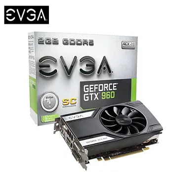 EVGA 艾維克 GTX960 2GB SC 顯示卡 (02G-P4-2962-KR )