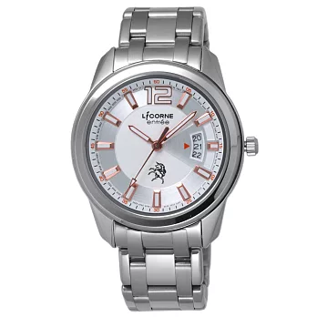 LICORNE entree 日之轉換點日期腕錶-金