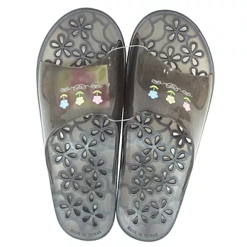 花漾黑色浴室拖-2雙入26黑色