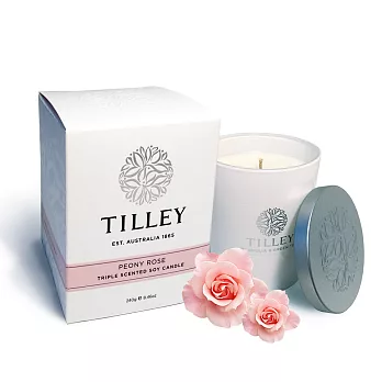 Tilley百年特莉 牡丹玫瑰香氛大豆植物蠟燭250g
