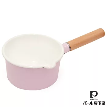 【日本Pearl Life】溫馨燉．raphaie 琺瑯牛奶鍋15cm-粉紅