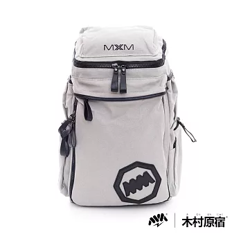 木村原宿 MM日系潮包 - ㄇ型袋防震墊後背包 - 灰色灰色
