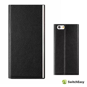 SwitchEasy WRAP iPhone6 Plus(5.5吋)超薄可立式側翻皮套黑色