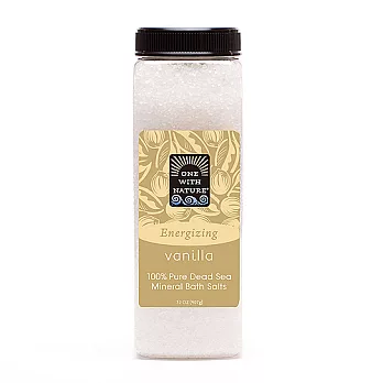 美國One With Nature天然死海礦物浴鹽-乳油木果油香草