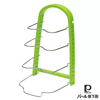 【日本Pearl Life】細膩收.鍋具放好架-淺草綠