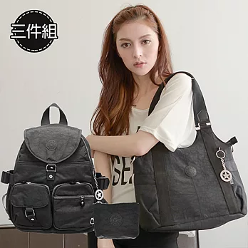 MANDE RHODE 曼德羅德休閒輕盈(三件組)-黑色