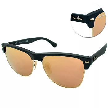 【Ray Ban】太陽眼鏡 經典設計CLUBMASTER系列(黑-水銀橘#RB-4175-877/Z2)
