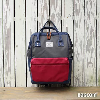 Bagcom Masaki 闊口拚色後背包