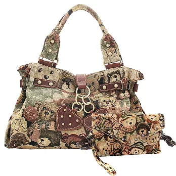 【DAVDANNY大衛丹尼】 經典系列七彩針織手拿包兩件組(兩件組)