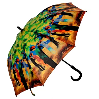 【雨傘詩人Poet of Umbrella】藝術自動直傘-奧古斯特•麥克-綠衣女士