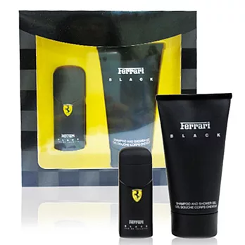 FERRARI 法拉利 黑色男性淡香水禮盒(淡香水 30ml+沐浴膠 150ml)