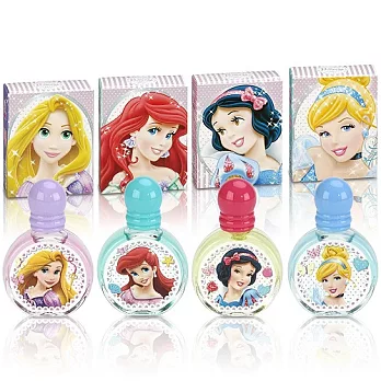 Disney Princess 童話公主嘉年華小香水禮盒4入組II (5581)-白雪公主 7ml/仙度瑞拉 7ml/魔髮樂佩 7ml/愛麗兒 7ml
