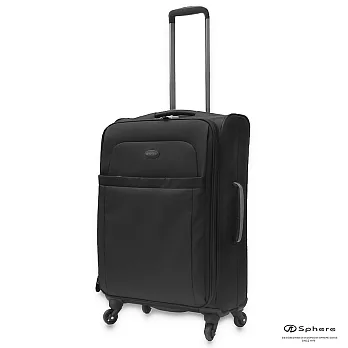 【Sphere斯費爾】24吋360°超輕加寬旅行箱(亮黑色)24吋