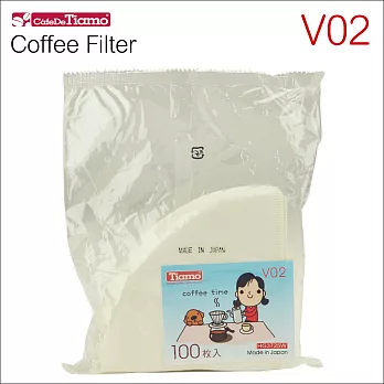 Tiamo V02 漂白咖啡濾紙100張*3入(日本製) HG3725W