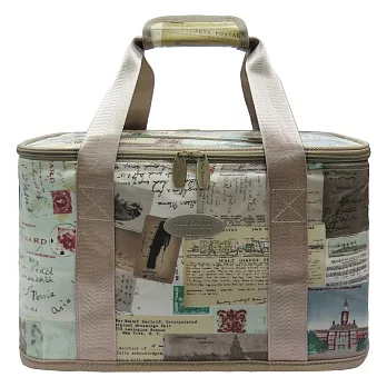 卡蘿保溫保冷手提籃(M)-旅行回憶