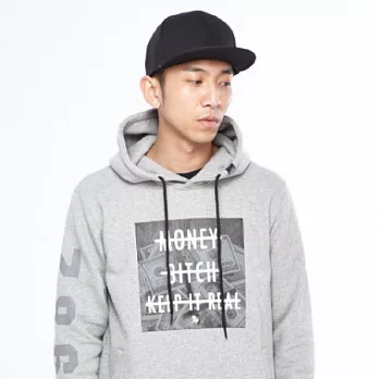 【DYC X FLOW】 - Strikethrough Hoodie_M_灰色