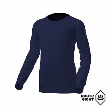ROUTEEIGHT 童 WARM 圓領保暖衣(海軍藍)海軍藍 104
