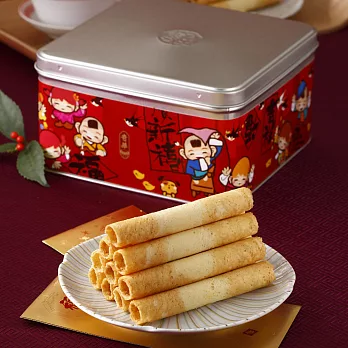 【買五送一】奇華家鄉原味雞蛋捲5件組(340公克/組,附提袋)