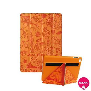 Ozaki O!coat Travel 多角度iPad mini4智能保護套紐約(橘色)