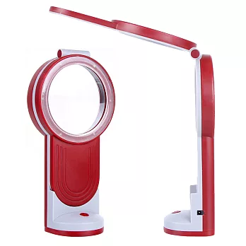 兩用折疊LED多倍率放大鏡檯燈TH-7022Z